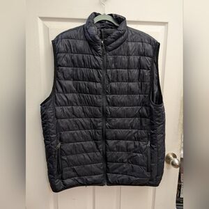 Men's Black Quilted Vest